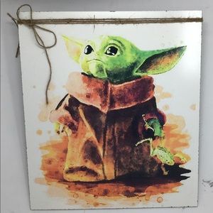 Baby Yoda wall decor